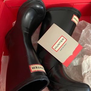 Hunter Kids Black Rain Boots